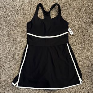 Old Navy Black and White Athletic Dress